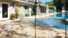 Load image into Gallery viewer, Glass Pool Fence Panel 12mm clear toughened sizes range from 200mmW to 2000mmW x 1200mmH