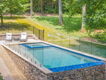 Load image into Gallery viewer, Glass Pool Fence Panel 12mm clear toughened sizes range from 200mmW to 2000mmW x 1200mmH