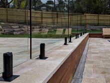 Load image into Gallery viewer, Glass Pool Fence Panel 12mm clear toughened sizes range from 200mmW to 2000mmW x 1200mmH