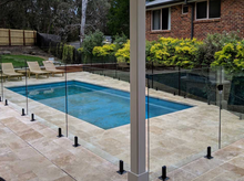 Load image into Gallery viewer, Glass Pool Fence Panel 12mm clear toughened sizes range from 200mmW to 2000mmW x 1200mmH