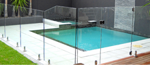 Load image into Gallery viewer, Glass Pool Fence Panel 12mm clear toughened sizes range from 200mmW to 2000mmW x 1200mmH